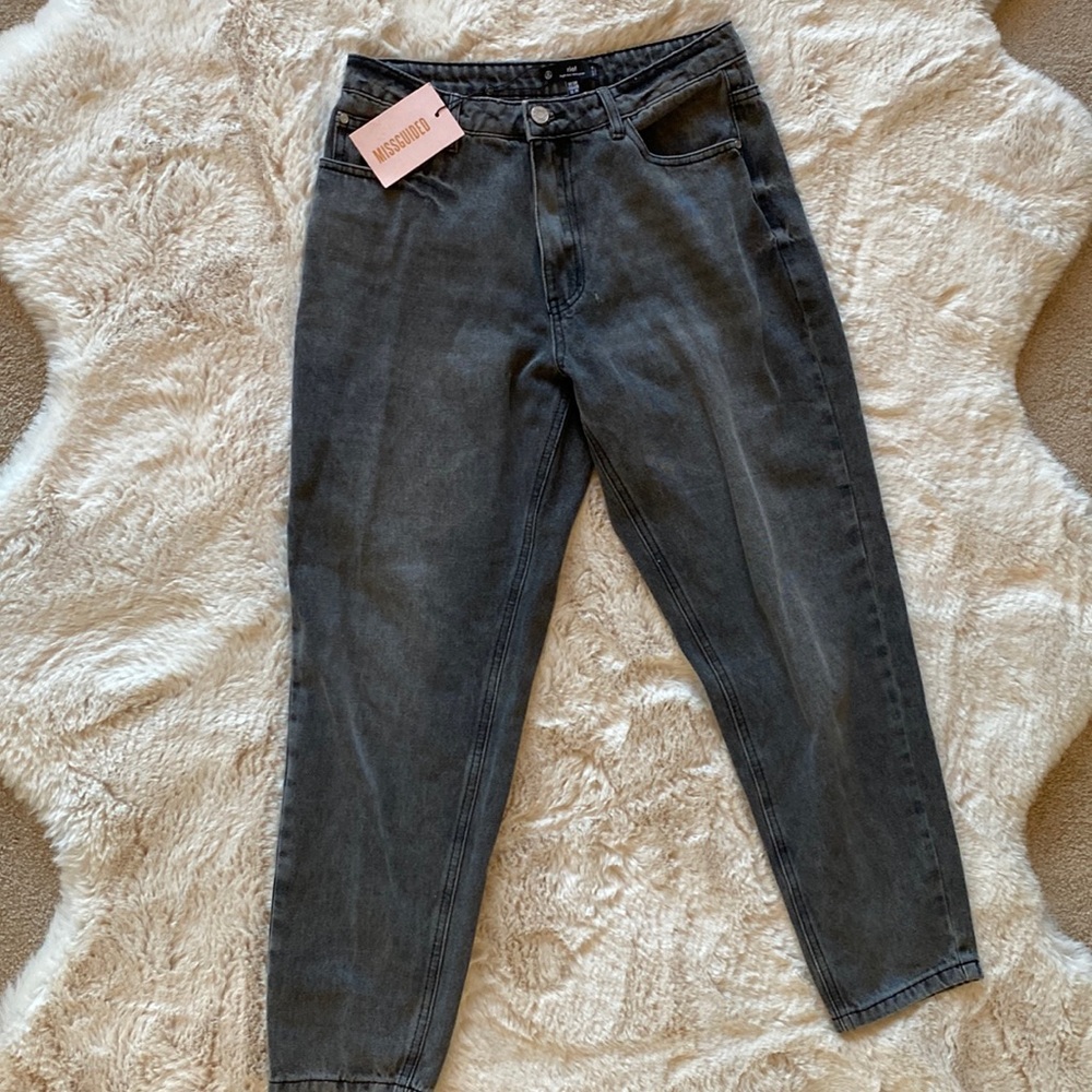 RIOT - High Rise Mom Jeans from MISSGUIDED